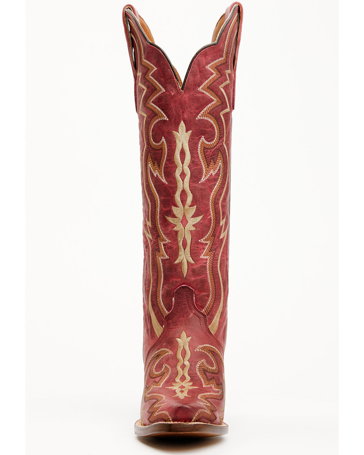 Image #4 - Dan Post Women's 16" Triad Silvie Tall Western Boots - Snip Toe, Wine, hi-res