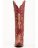 Image #4 - Dan Post Women's 16" Triad Silvie Tall Western Boots - Snip Toe, Wine, hi-res