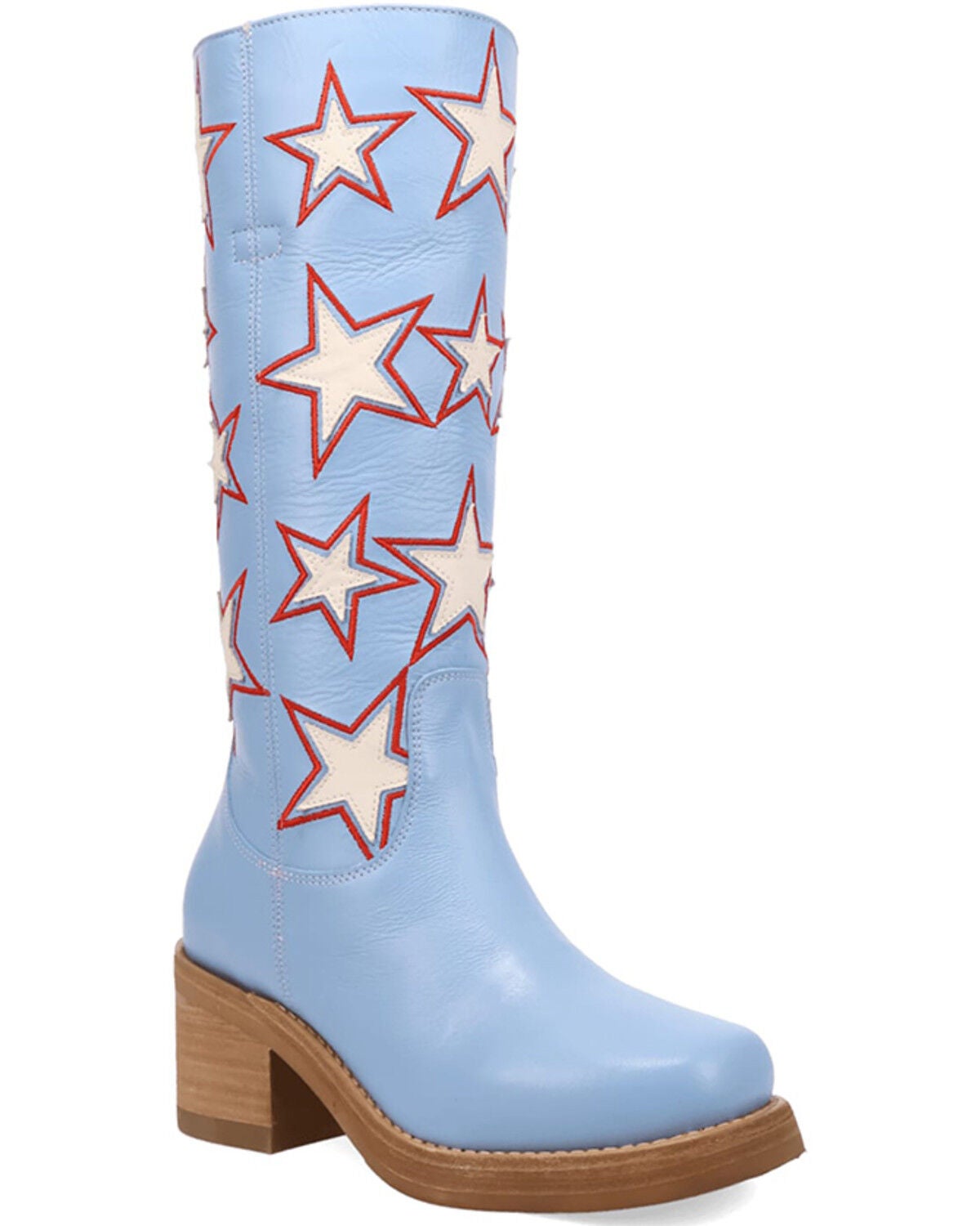 Dingo Women's American Dream Fashion Boots - Round Toe, Blue, hi-res