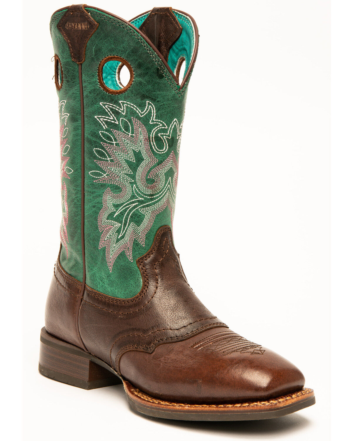 Image #1 - Shyanne Women's Turquoise Xero Gravity Western Boots - Broad Square Toe, , hi-res