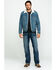 Image #6 - Levi's Men's Juniper Sherpa Lined Trucker Denim Jacket, Blue, hi-res