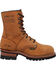 Ad Tec Men's 9" Leather Logger Boots - Steel Toe, Brown, hi-res