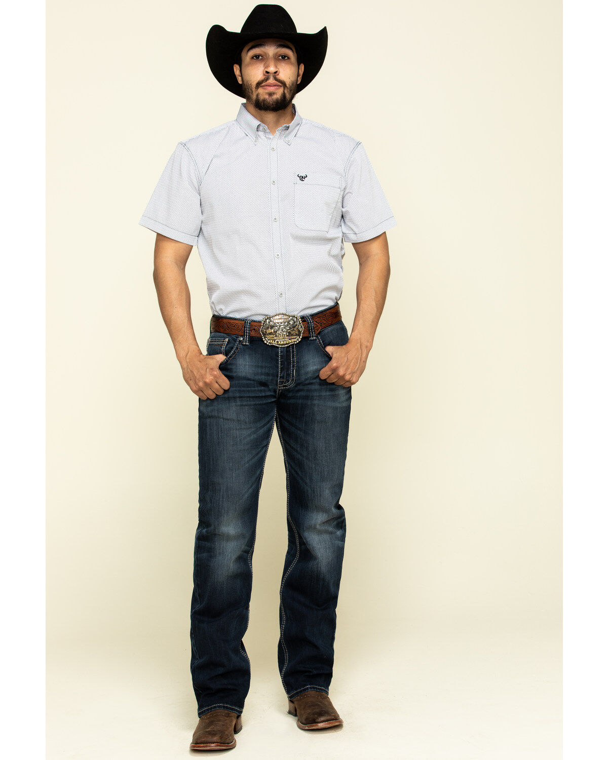 cowboy with white shirt