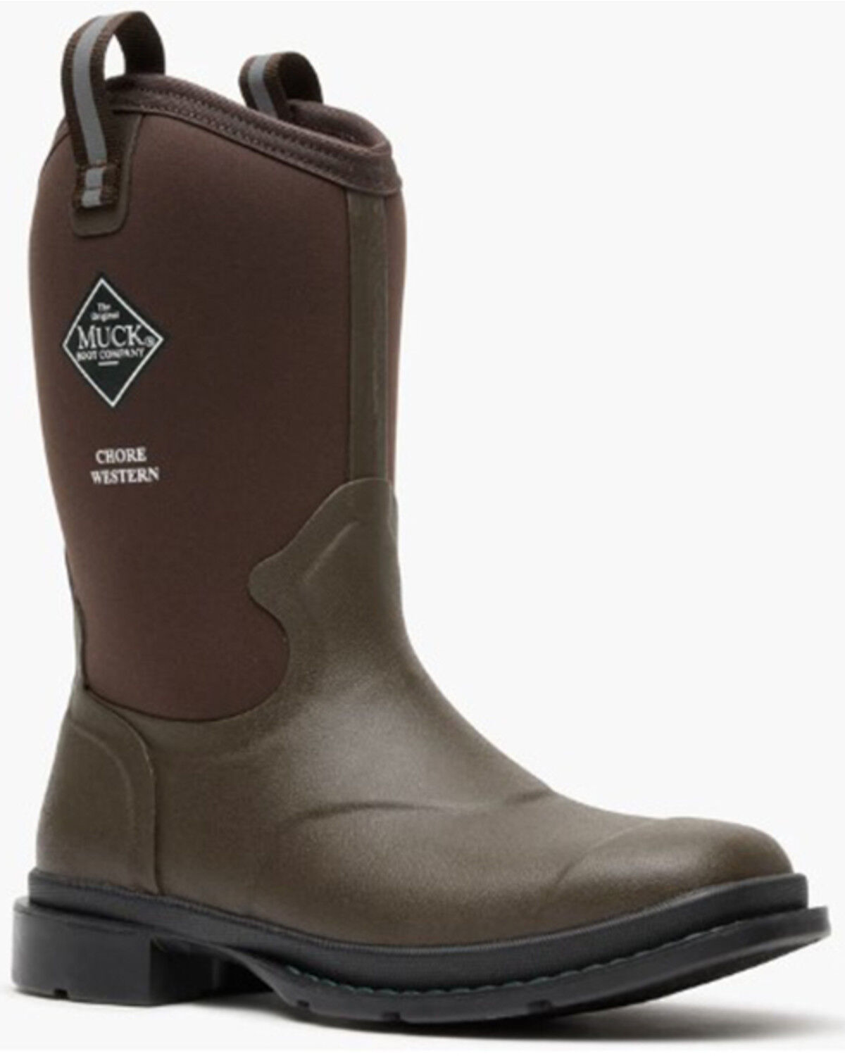 Image #1 - Muck Boots - Chore Western 12" Mid Boots - Soft Toe, Brown, hi-res