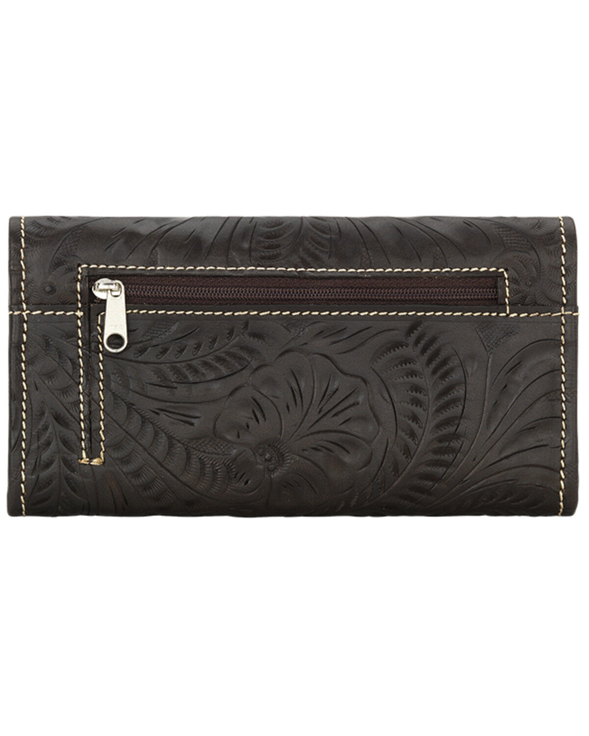 Image #2 - American West Annie's Secret Tri-Fold Wallet, Antique Brown, hi-res