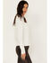Image #2 - Idyllwind Women's Velvet Trim Henley Shirt, Off White, hi-res