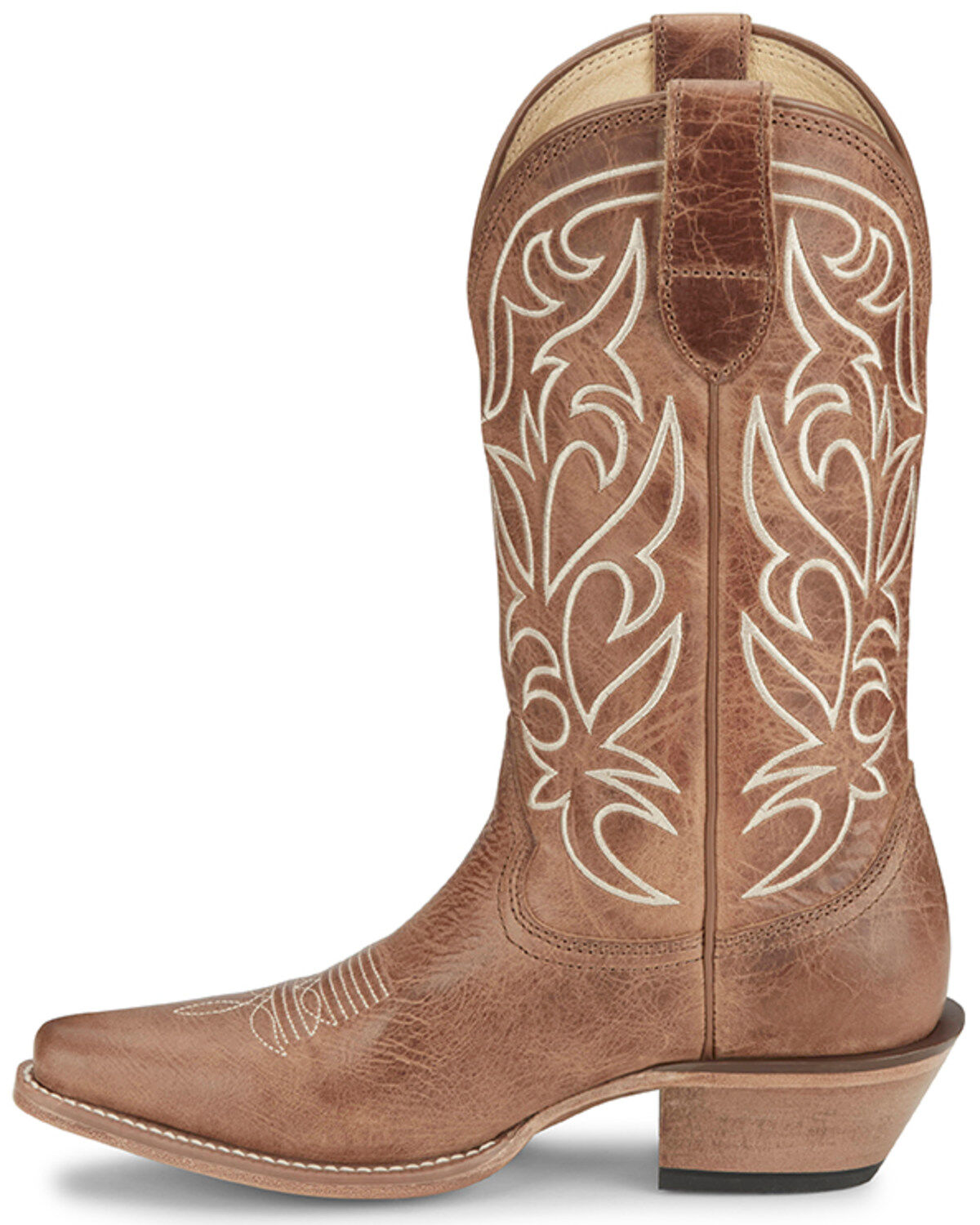 Image #3 - Justin Women's Josephine Western Boots - Snip Toe, Brown, hi-res