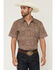 Image #1 - Gibson Trading Co Men's Sundown Drapes Medallion Print Short Sleeve Button-Down Western Shirt, Rust Copper, hi-res