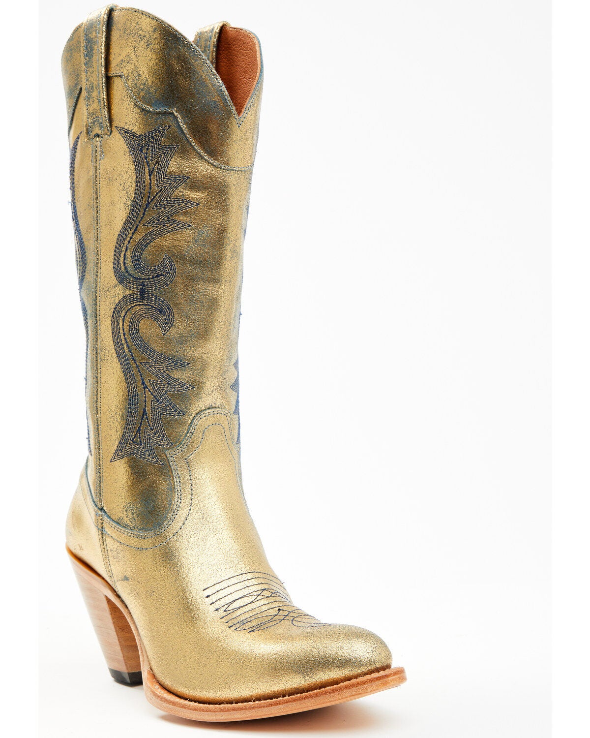 Shyanne Women's Sass Western Boots - Round Toe, Gold, hi-res