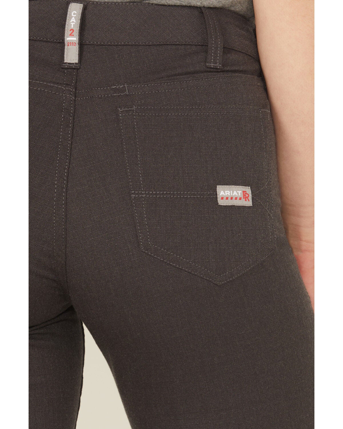 Image #4 - Ariat Women's FR Duralight Ripstop Straight Work Pants, Charcoal, hi-res