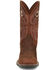 Image #4 - Justin Men's Bowline Western Boots - Broad Square Toe, Brown, hi-res