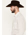 Image #2 - Roper Men's KC Geo Print Long Sleeve Snap Western Shirt, White, hi-res