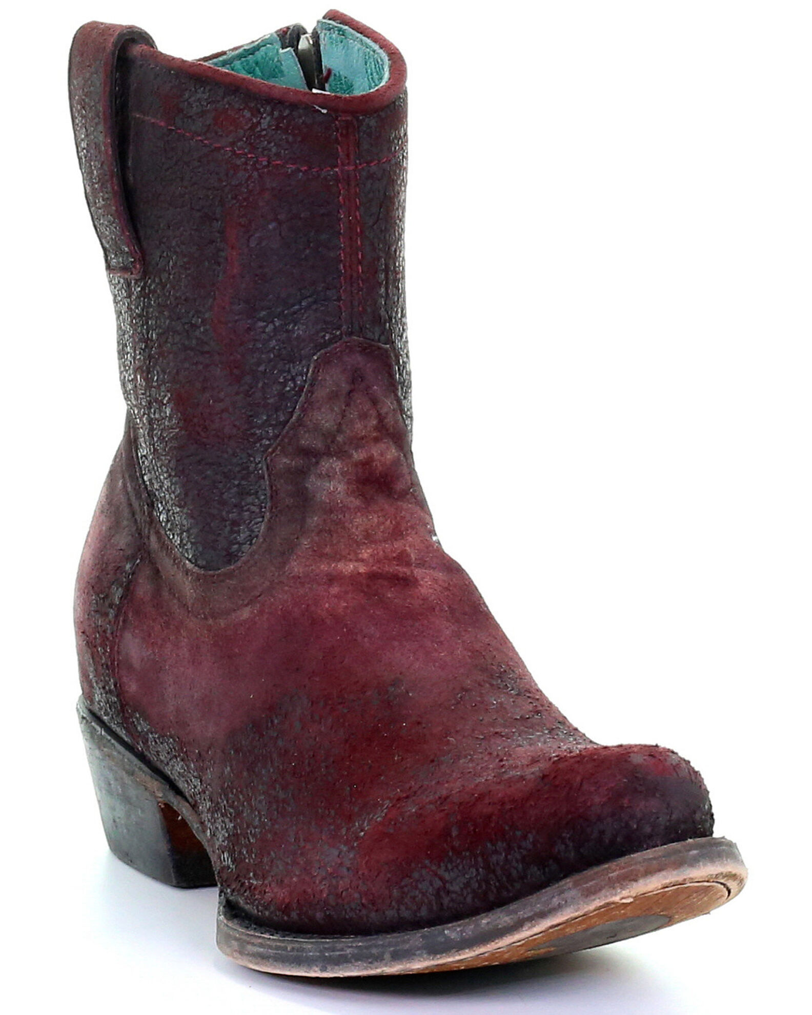 Wine red booties online