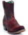 Image #1 - Corral Women's Wine Red Lamb Booties - Round Toe, , hi-res