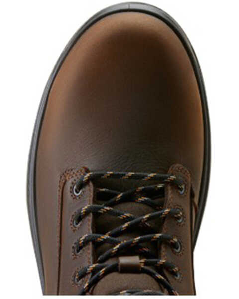 Image #4 - Ariat Men's 8" Turbo Waterproof Work Boots - Carbon Toe , Dark Brown, hi-res