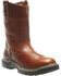 Image #1 - Wolverine Men's Raider Contour Welt Wellington Work Boots, Brown, hi-res