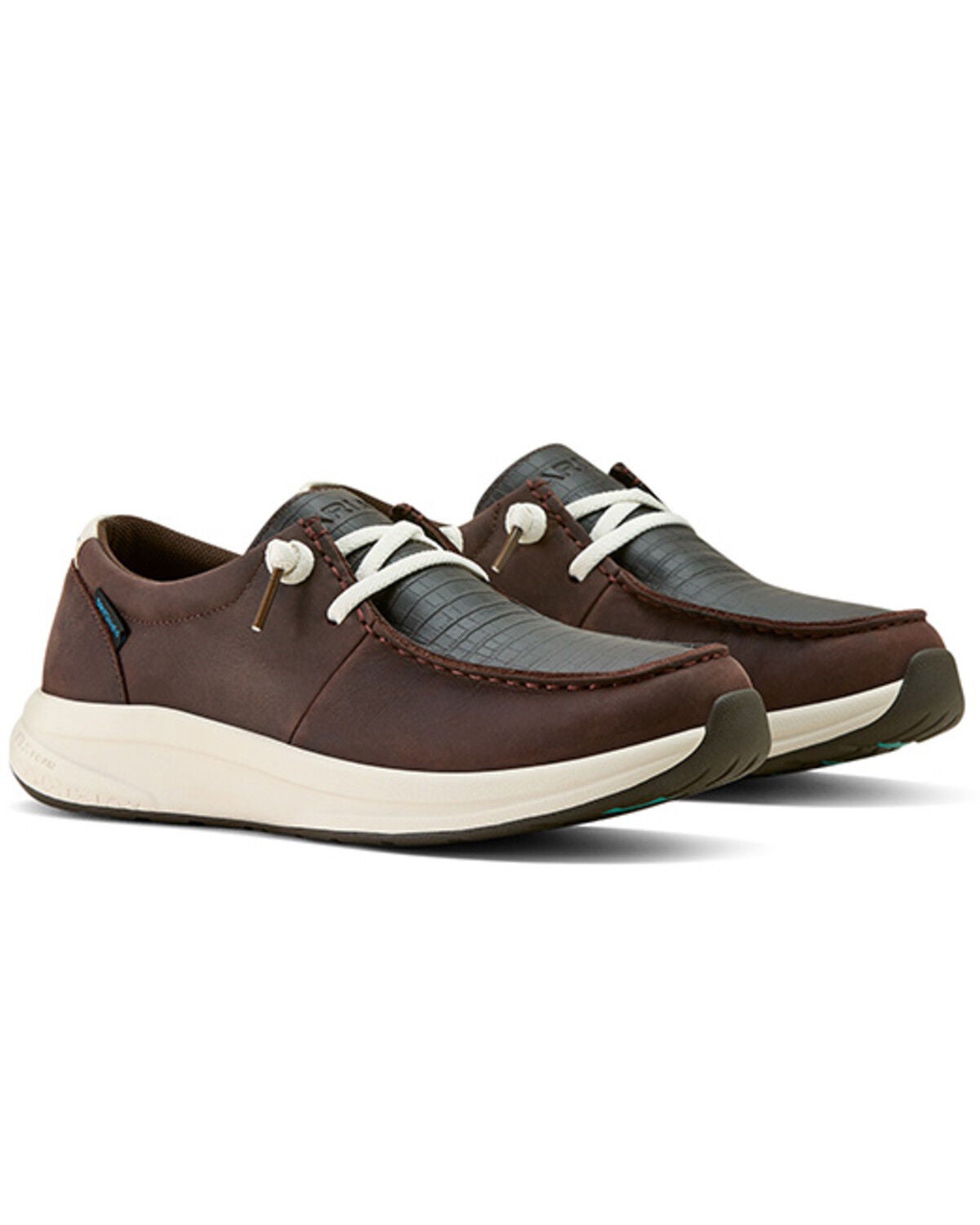 Image #2 - Ariat Women's Buckeye Waterproof Casual Shoes - Moc Toe, Chocolate, hi-res