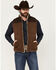 Image #1 - Brothers and Sons Men's Upland Reversible Sherpa Down Vest, Brown, hi-res