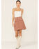 Maggie Sweet Women's Danna Corduroy Button Down Skirt, Rose, hi-res
