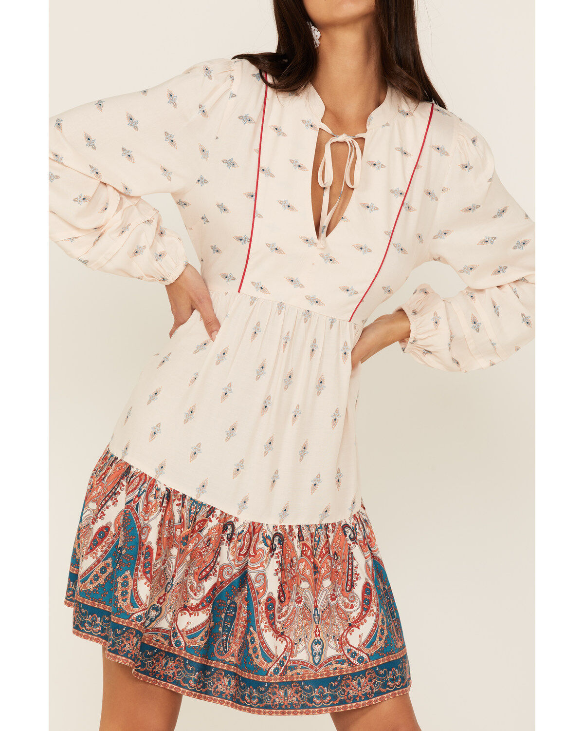 Image #3 - Band of the Free Women's Ayla Long Sleeve Mini Dress, , hi-res
