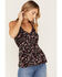 Image #2 - Idyllwind Women's Floral Print Keyhole Racer Tank Top, , hi-res