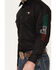 Image #2 - Wrangler Men's Mexico Logo Snap Western Shirt, Black, hi-res