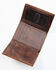 Cody James Men's Brown Tooled Trifold Leather Wallet, Brown, hi-res