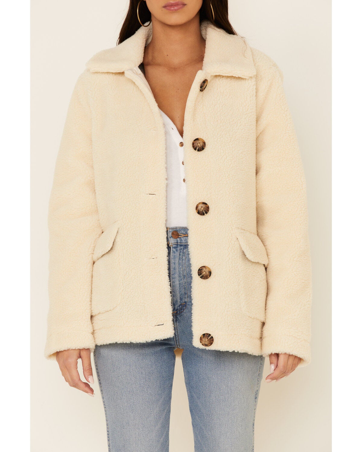 hooded berber fleece jacket