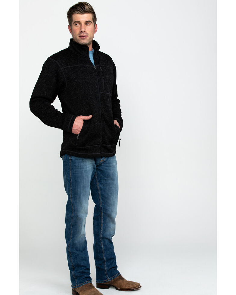 Powder River Outfitters Men S Black Melange Fleece Jacket Boot Barn