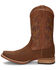Image #3 - Justin Men's Cowman Cognac Western Boots - Broad Square Toe, , hi-res