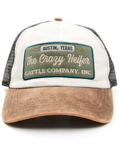 Image #1 - Idyllwind Women's Crazy Heifer Cattle Co. Patch Mesh-Back Ball Cap, Multi, hi-res
