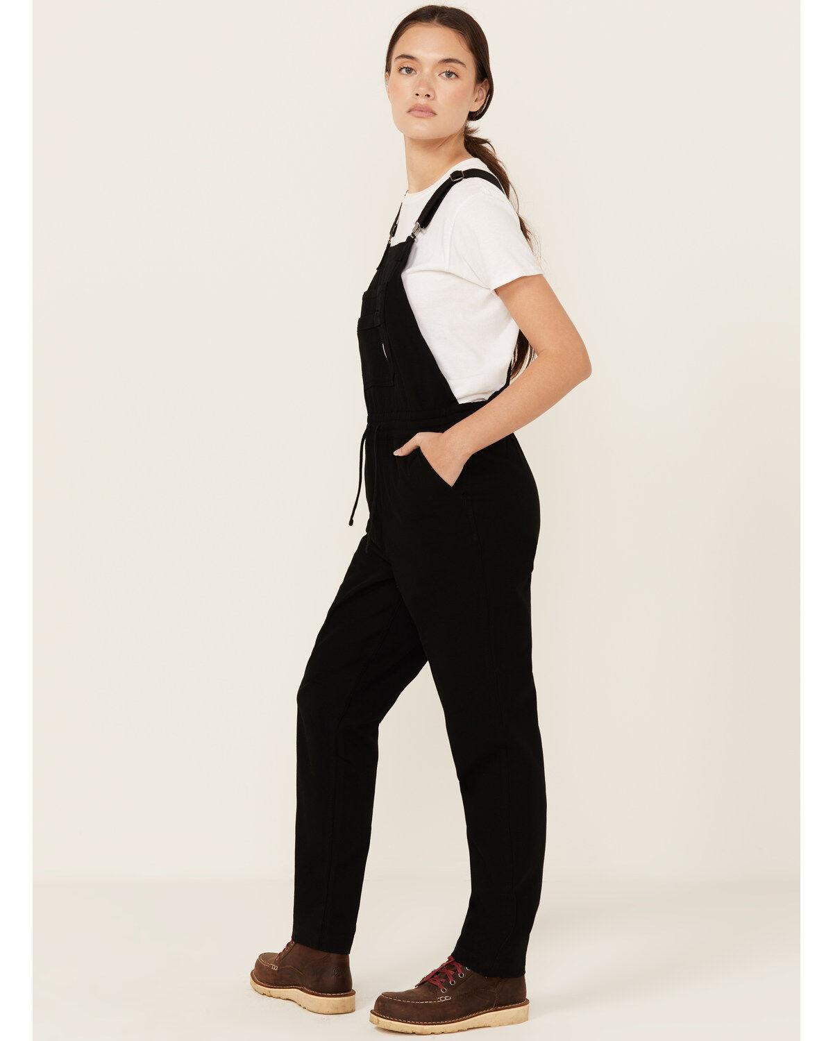 Image #2 - Carhartt Women's Force® Relaxed Fit Ripstop Bib Overalls, Black, hi-res