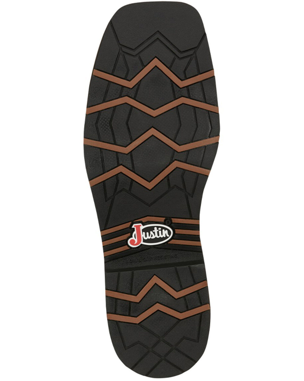 Image #7 - Justin Men's Stampede Bolt Pull On Western Work Boots - Nano Composite Toe, Brown, hi-res
