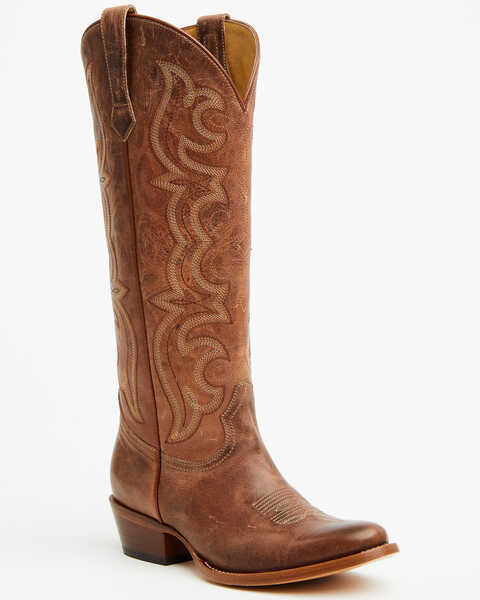 Shyanne Women's Amy Tall Western Boots - Round Toe, Brown, hi-res