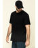 Hawx Men's Pocket Crew Short Sleeve Work T-Shirt , Black, hi-res