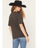 Image #4 - Idyllwind Women's Headstrong Steer Head Embroidered Short Sleeve Graphic Tee, Black, hi-res