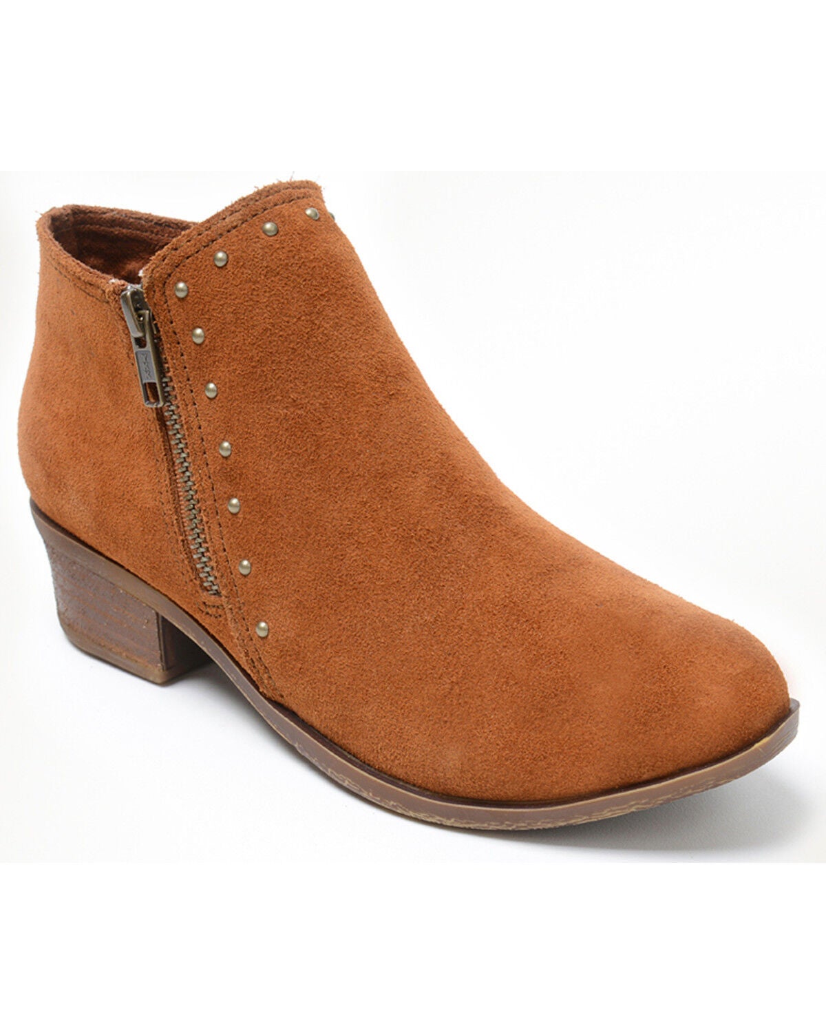 minnetonka lace up western bootie