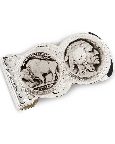 Image #2 - Montana Silversmiths Native American Nickel Money Clip, Silver, hi-res
