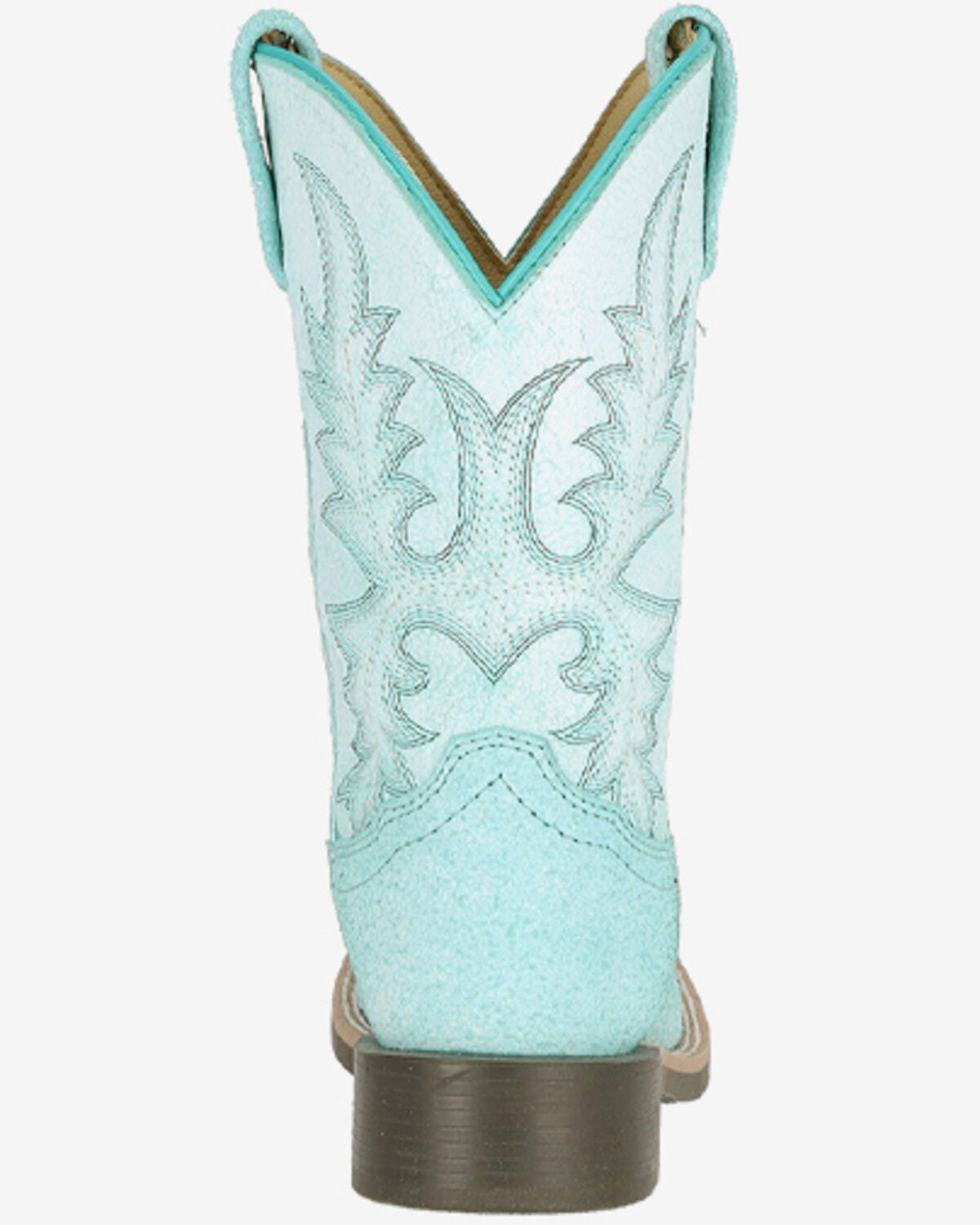 Image #4 - Smoky Mountain Girls' Painted Prairie Performance Western Boots - Broad Square Toe, Blue, hi-res