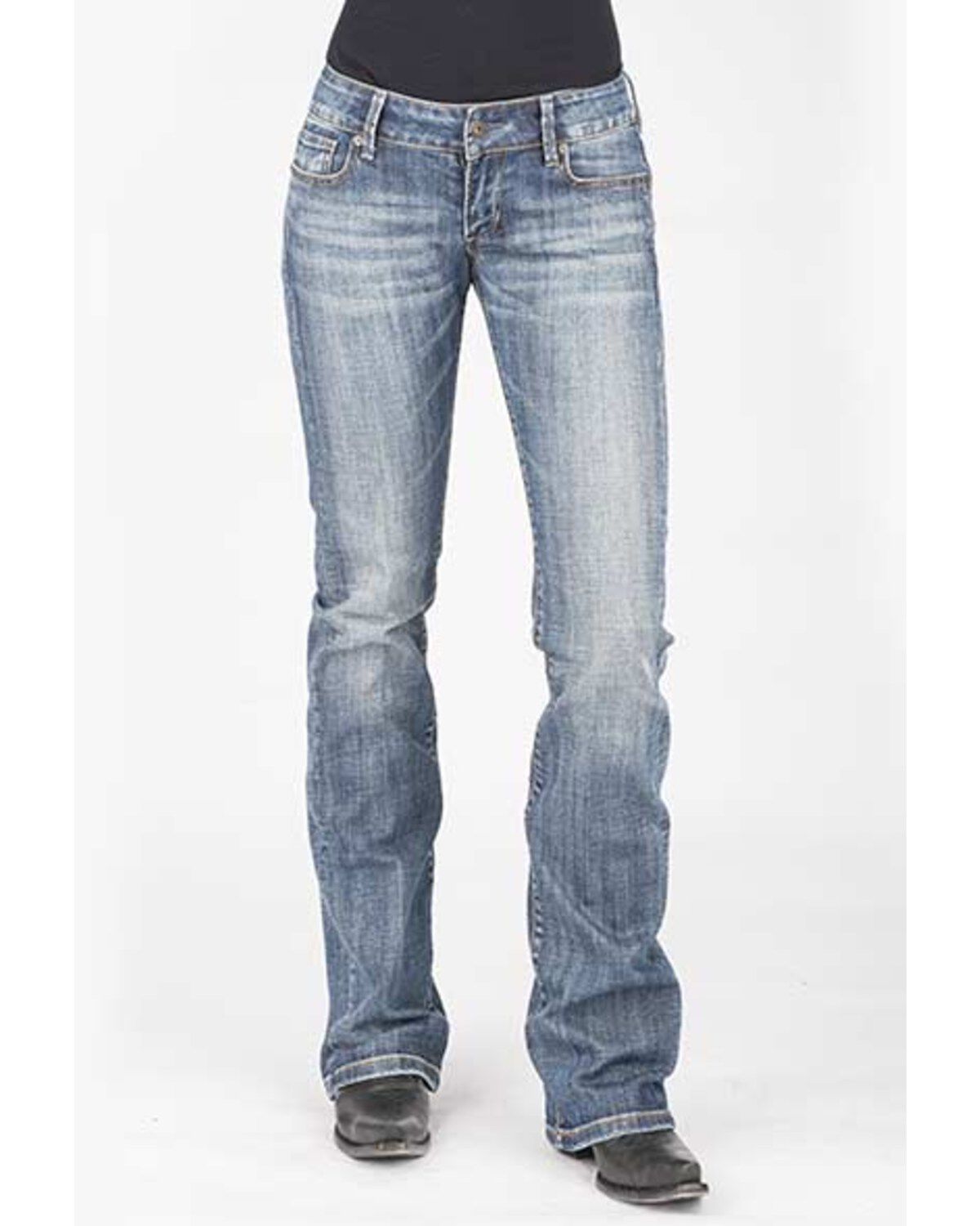 Image #2 - Stetson Women's 818 Contemporary Medium Bootcut Jeans, , hi-res