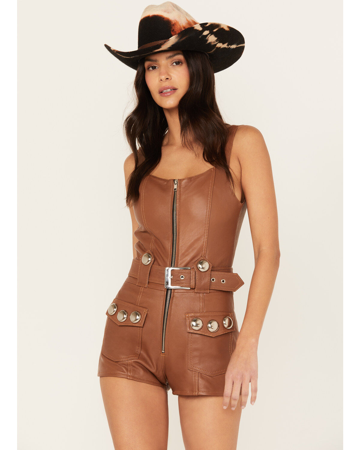 Image #3 - Understated Leather Women's Midnight City Romper, , hi-res