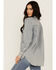 Image #4 - Blue B Women's Light Wash Rhinestone Long Sleeve Button-Down Denim Shirt, Blue, hi-res