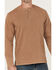 Image #3 - Thorogood Men's Heavyweight Vintage Wash Long Sleeve Henley Shirt, Khaki, hi-res