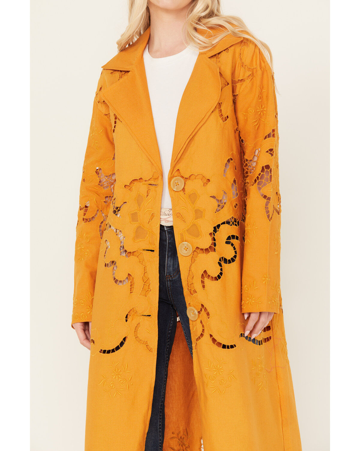 Image #3 - Free People Women's Susanna Duster, Lt Brown, hi-res