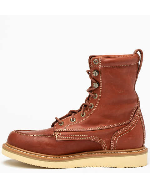 Image #3 - Hawx Men's Lacer Wedge Work Boots - Soft Toe, Brown, hi-res