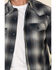 Image #4 - Cody James Men's Evergreen Large Ombre Plaid Long Sleeve Western Flannel Shirt , , hi-res