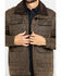 Image #4 - Cripple Creek Men's Enzyme Washed Storm Flap Sherpa Jacket, Chocolate, hi-res
