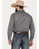 Rough Stock by Panhandle Men's Paisley Geo Print Long Sleeve Western Pearl Snap Shirt, Charcoal, hi-res
