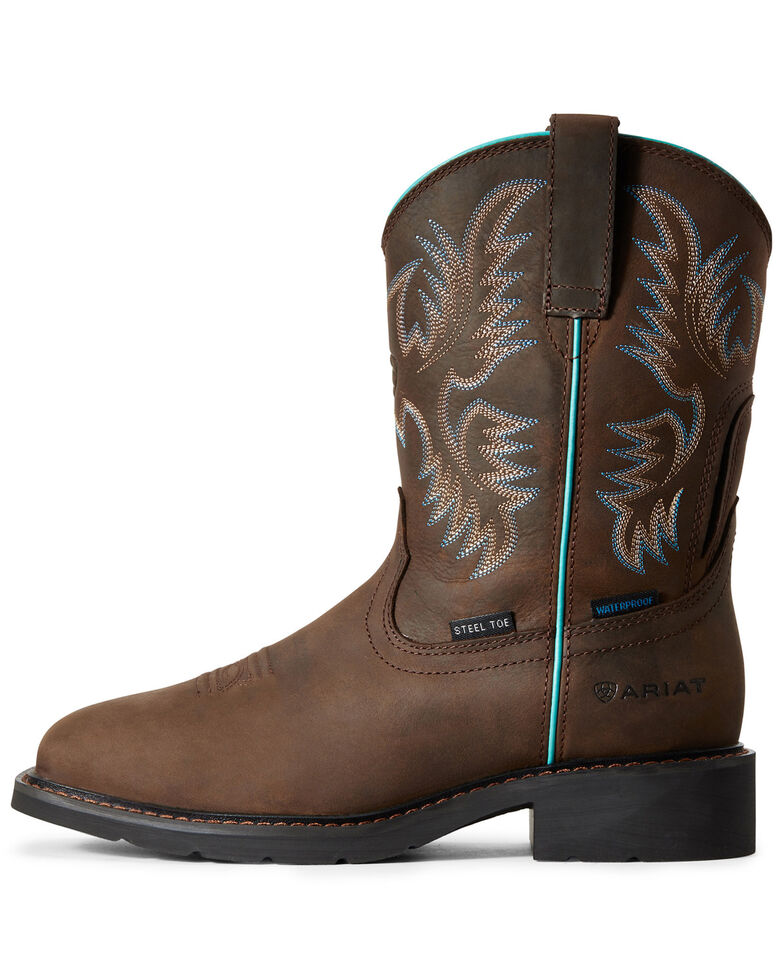 Ariat Women's Krista Waterproof Western Work Boots Steel Toe Boot Barn