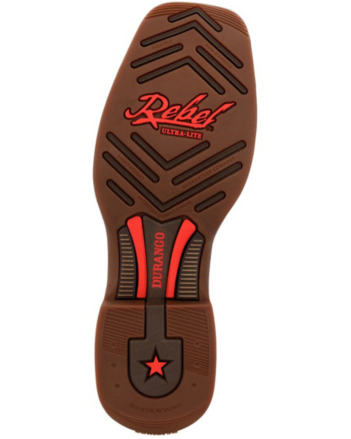 Image #7 - Durango Men's Rebel Pro Performance Boots - Broad Square Toe, Brown, hi-res